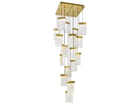CWI Lighting Lava Brass Pendant