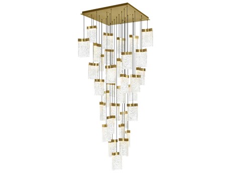 CWI Lighting Lava Brass Pendant