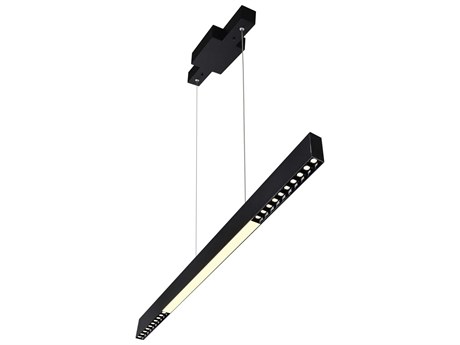 CWI Lighting Pienza Black Linear Island Pendant