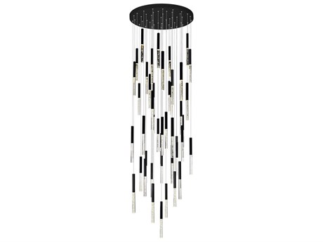 CWI Lighting Dragonswatch Black Linear Pendant