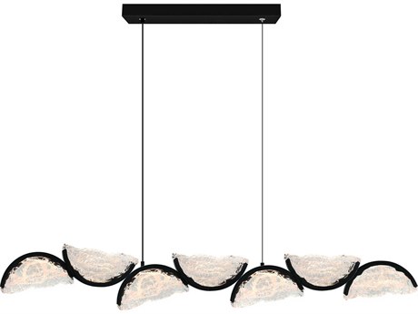 CWI Lighting Moon Black Island Pendant