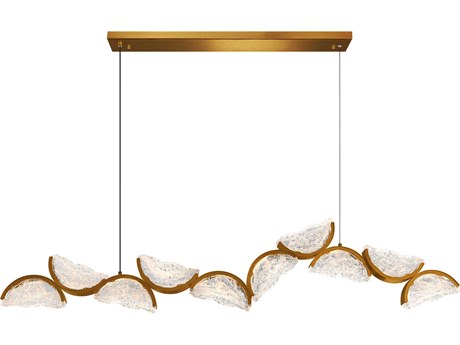 CWI Lighting Moon Brass Island Pendant