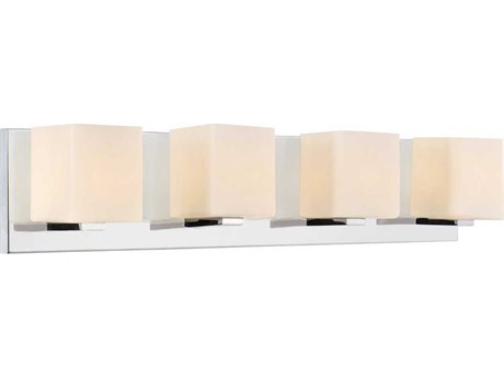 CWI Lighting Cristini 4-Light Satin Nickel Vanity Light