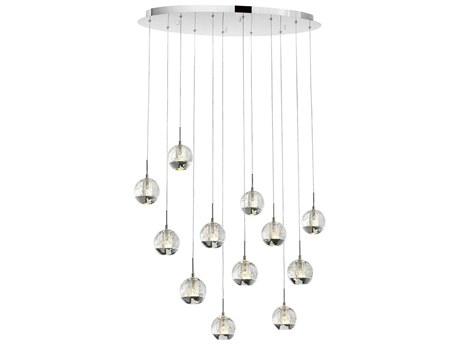 CWI Lighting Perrier 12-Light Chrome Globe Island Pendant