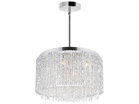 CWI Lighting Claire 14-Light Chrome Drum Pendant