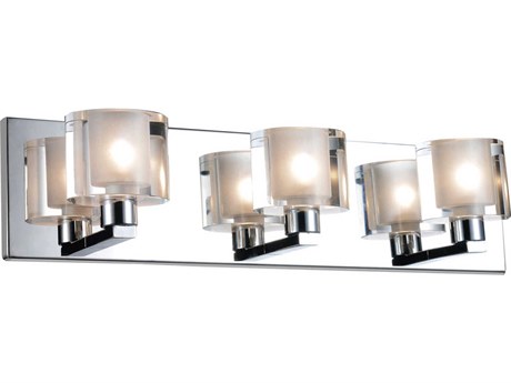 CWI Lighting Tina 3-Light Chrome Vanity Light