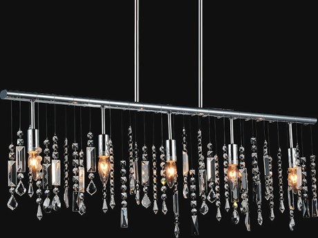 CWI Lighting Janine 5-Light Chrome Island Pendant