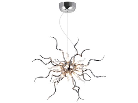 CWI Lighting Twist 15-Light Chrome Sputnik Chandelier