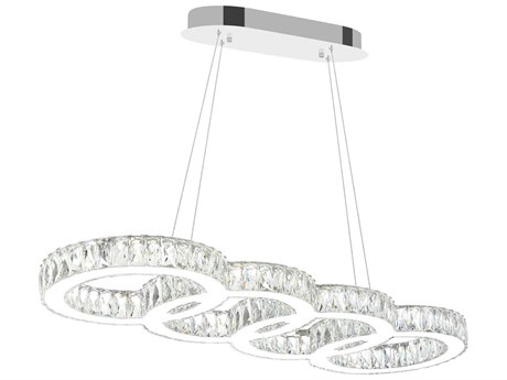 CWI Lighting Milan Stainless Steel Island Pendant