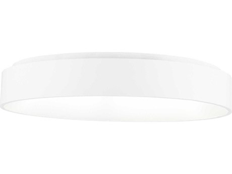 CWI Lighting Arenal White Round Flush Mount