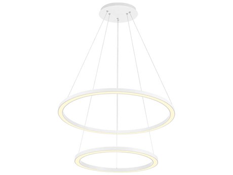 CWI Lighting Chalice White Round Tiered Pendant