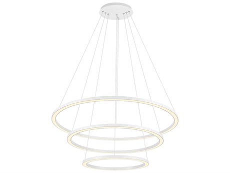 CWI Lighting Chalice White Round Tiered Pendant