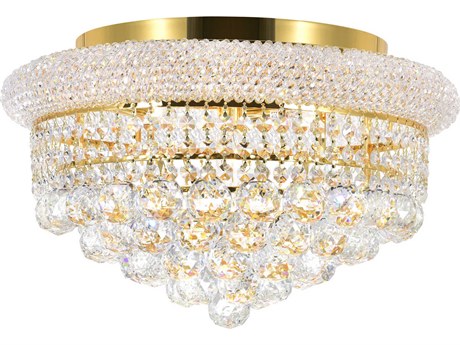 CWI Lighting Empire 5-Light Gold Traditional Flush Mount
