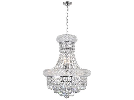 CWI Lighting Empire 6-Light Chrome Traditional Chandelier