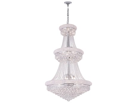 CWI Lighting Empire 32-Light Chrome Traditional Chandelier