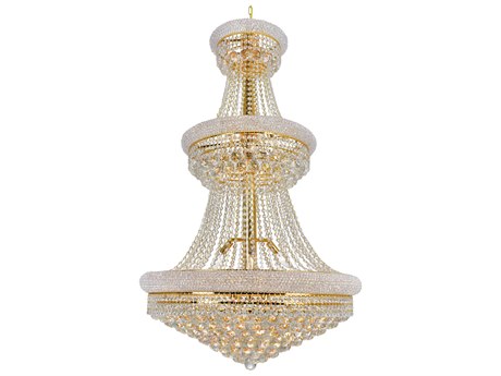 CWI Lighting Empire 32-Light Gold Traditional Chandelier