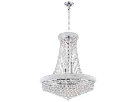 CWI Lighting Empire 19-Light Chrome Traditional Chandelier