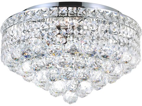 CWI Lighting Luminous 5-Light Chrome Traditional Flush Mount