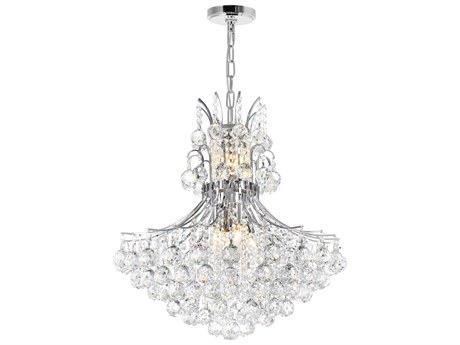 CWI Lighting Princess 10-Light Chrome Traditional Chandelier