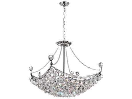 CWI Lighting Jasmine 8-Light Chrome Traditional Chandelier