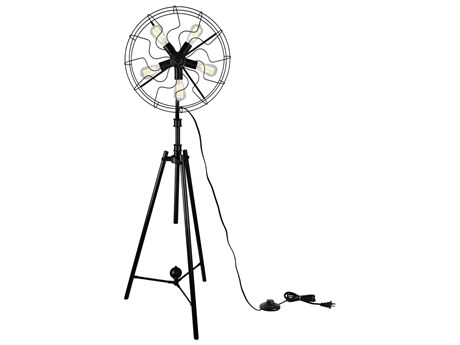 CWI Lighting Pamela Black Floor Lamp