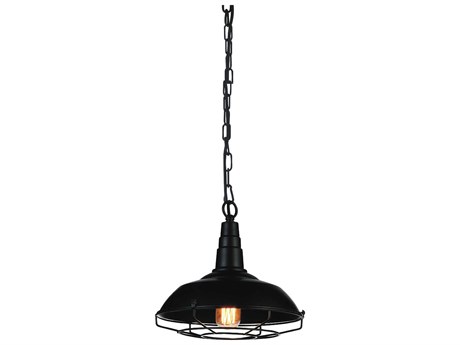 CWI Lighting Morgan 1-Light Black Mini Pendant