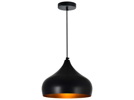 CWI Lighting Dynamic 1-Light Black Mini Pendant