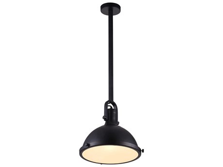 CWI Lighting Strum 1-Light Black Mini Pendant