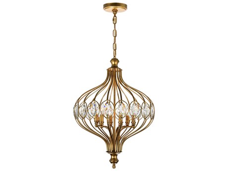 CWI Lighting Altair 6-Light Antique Bronze Traditional Pendant