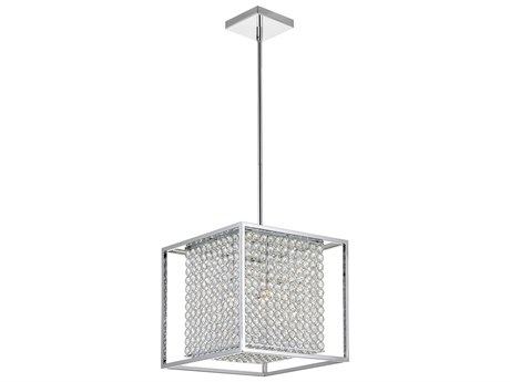 CWI Lighting Cube 3-Light Chrome Mini Pendant