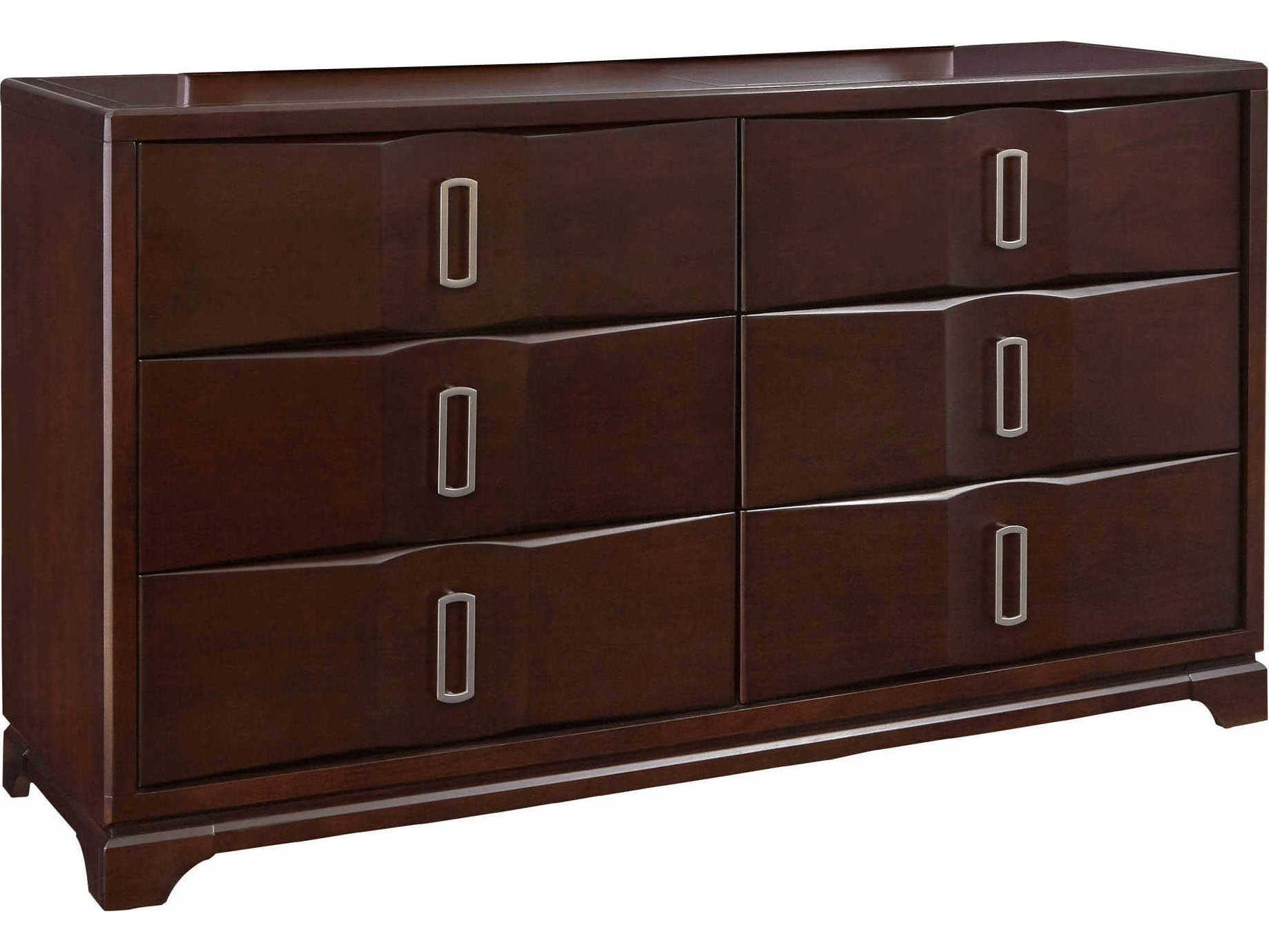 Palliser Case Goods Brooke Deep Coffee SixDrawer Double Dresser with