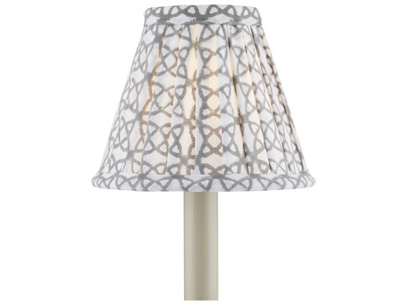 Currey & Company Block Print Pleated Chandelier Shade
