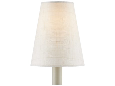 Currey & Company Fine Grasscloth Tapered Chandelier Shade