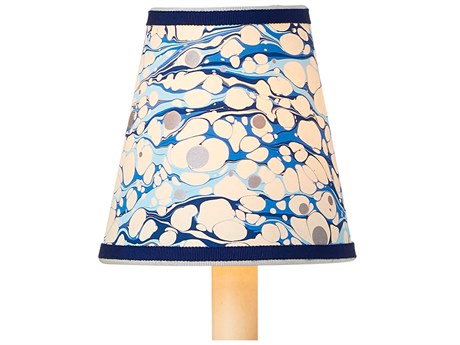 Currey & Company Marble Blue Lace Paper Tapered Shade