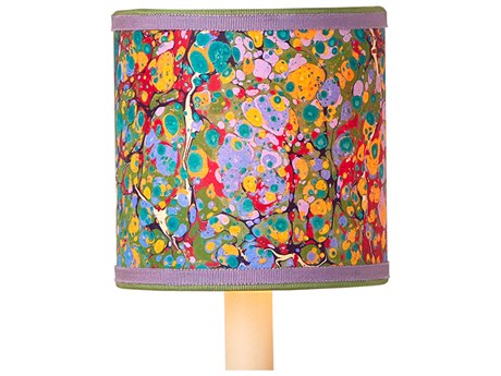 Currey & Company Marble Multi-Color Paper Drum Shade