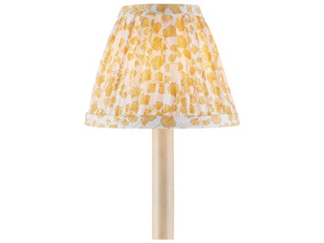 Currey & Company Maiden Fern Yellow Tapered Chandelier Shade