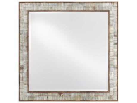 Currey & Company Hyson Natural Square Wall Mirror