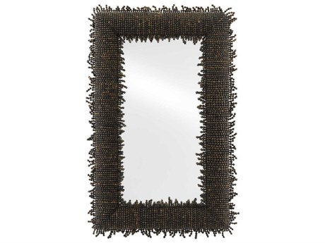 Currey & Company Pasay Black Rectangular Wall Mirror