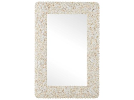 Currey & Company Turbinella Natural Rectangular Wall Mirror