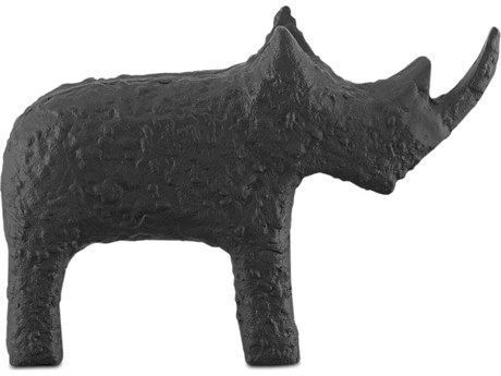 Currey & Company Kano Rhino Sculpture