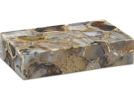 Currey & Company Malaga Black Agate Storage Case