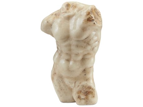 Currey & Company Aged Beige / Brown Ancient Greek Torso Sculpture