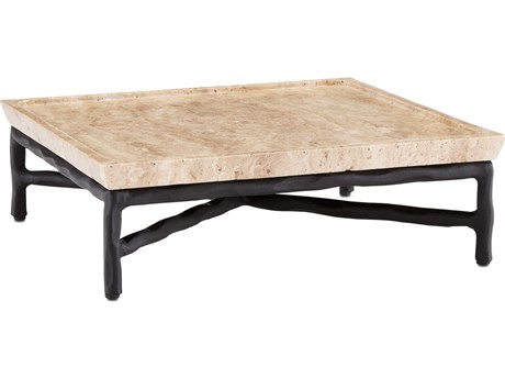 Currey & Company Boyles Black / Natural Serving Tray