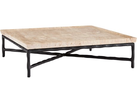 Currey & Company Boyles Black / Natural Serving Tray