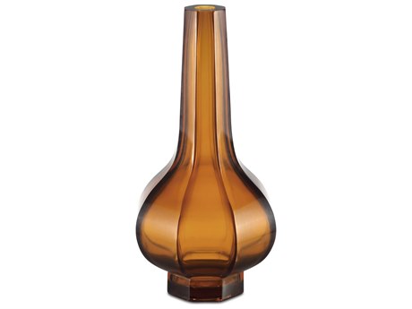 Currey & Company Imperial Amber Peking Stem Vase