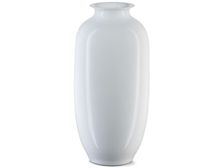 Currey & Company Imperial White Modern Vase
