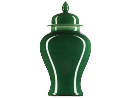Currey & Company Imperial Green Temple Jar