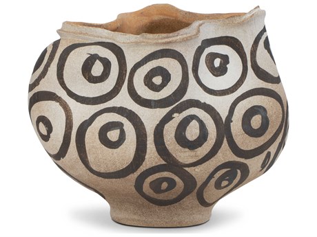 Currey & Company Han Dynasty Textured Brown / Light Earth Decorative Bowl
