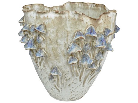 Currey & Company Black Forest Mushrooms Vase