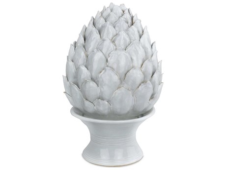 Currey & Company Ivory Artichoke Sculpture
